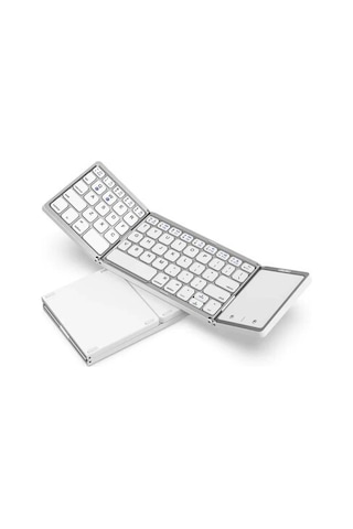 Seeda Katlanabilir Bluetooth Klavye Silver White