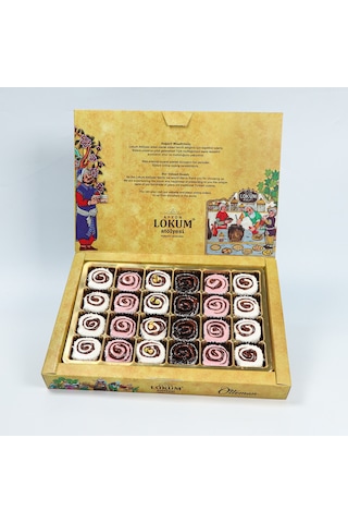 Lokum Atölyesi Karışık Çikolatalı Sarma Lokum 500 G