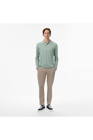 Nautica Erkek Yeşil Classic Fit Polo Yaka T-shirt Düz K57019t Yeşil