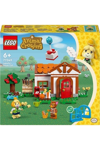 LEGO® Animal Crossing™ Isabelle Ev Ziyaretinde 77049 6+ Yaratıcı Oyuncak Yapım Seti - 389 Parça