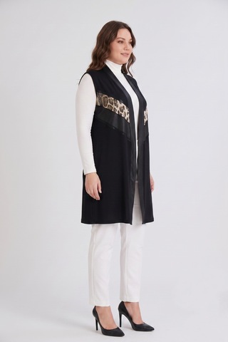 Wearon Kadın Düğmesiz Modelli Yelek 54158 Bgl-st05662 Siyah