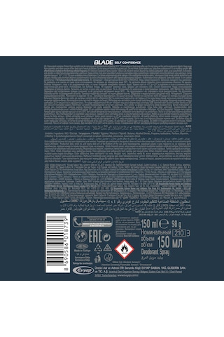 Blade Cool Fresh + Green + Marine + Self Erkek Sprey Deodorant 4 x 150 ML