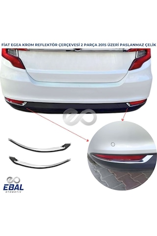 Fiat Egea Krom Arka Reflektör Çerçevesi 2 Parça 2015 Ve Üzeri P.çelik