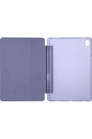 Samsung Galaxy Uyumlu Tab S11 Kılıf Tri Folding Kalem Bölmeli Standlı Kılıf Arka Kapak