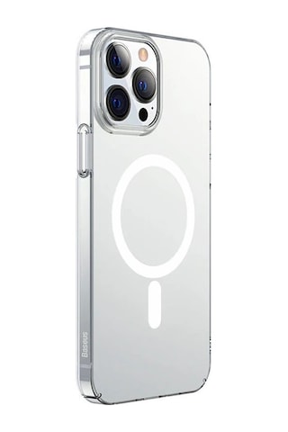 Baseus Crystal İphone 13 Pro Magsafe Silikon Kılıf + Tempered Ekran Koruyucu Set- 5775