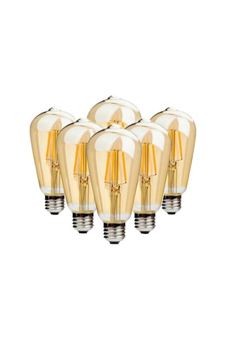 Rustik Flemanlı Led Ampul 4 Watt E27 Duy 2700 Kelvin St64 Tipi 10'Lu Paket
