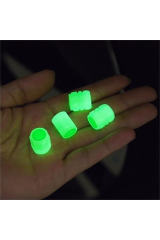 Fosforlu Sibop Kapağı Seti 4 Adet Sibop Kapağı Seti Yeşil