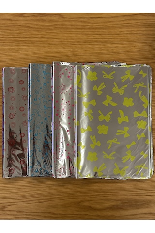 35x50 Hediye Paketi Bantlı Yapışkanlı Metalize 50 Adet 50pcs