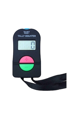 Qingmipy Sesli İpucu İle Golf Sayaç, 0-9999 Arası Sayma, Abs Malzeme, Kol Askısı İle Taşınabilir Pil Dahil Değil Siyah