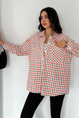 Oduncu Gömlek Turuncu Turuncu