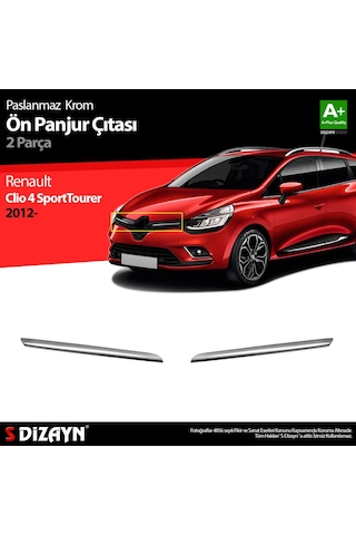 S-Dizayn  Renault Clio 4 Sporttourer Krom Ön Panjur 2 Prç. 2012 Üzeri