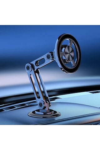 Tenfowee 360 Dönebilen Güçlü Mıknatıslı Araç Telefon Tutucu - Uzayabilir Metal Kollu Ve Esnek Montaj