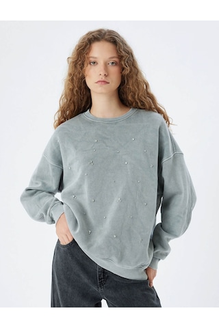 Koton Kadın Sweatshirt Gri 5wal10125ık 25ky59001743 Y5906