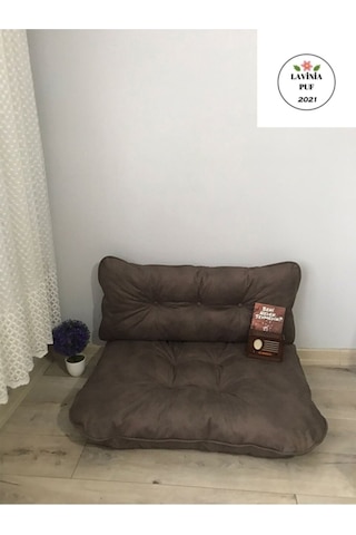 Lavinia Petek Önü Sıttlı Ikili Takım Minderler Kahverengi