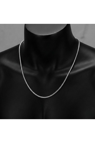 925 Ayar Gümüş İtalyan Tondo Zincir Kolye, 3 Mm Kalınlık, Minimalist Yuvarlak Model, 50-65 Cm Uzunluk Seçenekleri Gümüş