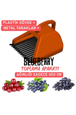 Blue Berry , Aronya , Kuşburnu Ve Meyve Toplama Tarağı Plastik B Alıç Toplama