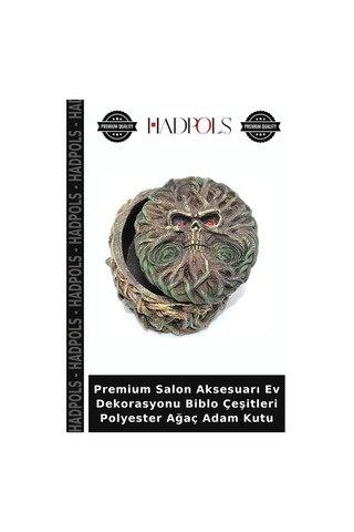 Premium Salon Aksesuarı Ev Dekorasyonu Biblo Çeşitleri Polyester Ağaç Adam Kutu