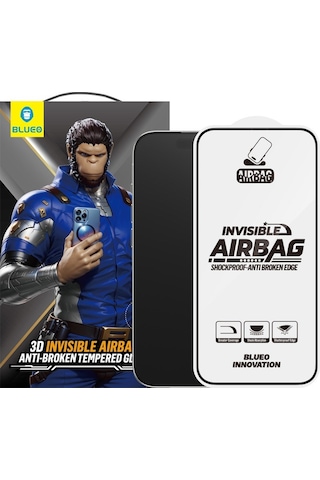 Blueo Apple Uyumlu iPhone 16 Pro 3d Invisible Airbag Anti-broken Cam Ek