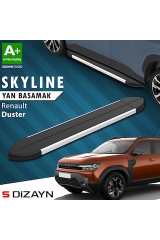 S-dizayn Renault Duster 3 Skyline Aluminyum Yan Basamak 183 Cm 2024 Üzeri A+ Kalite