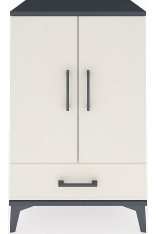 Hyperion Komodin 3 Raflı Tek Çekmeceli 2 Kapaklı 60x44x96 Ant... Antrasit