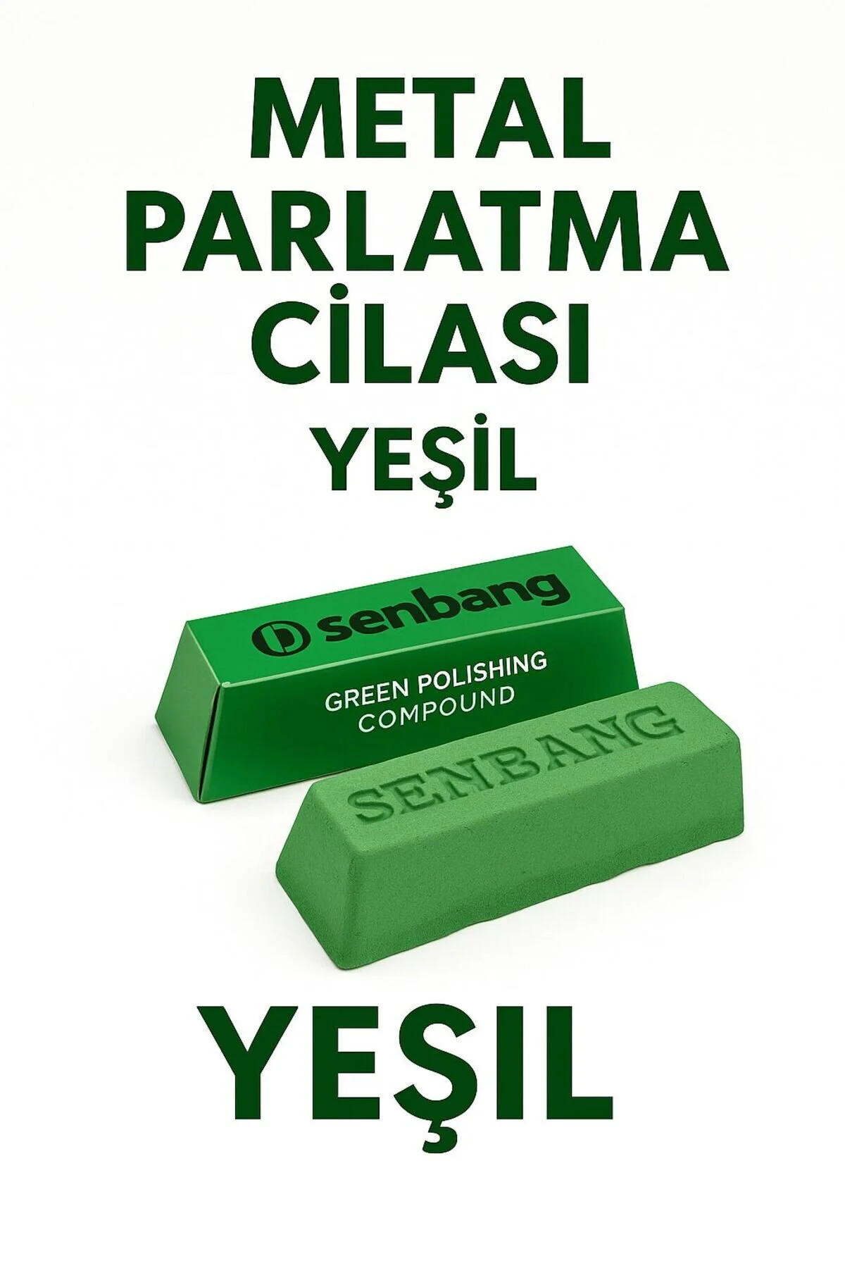 Merttools Green Polisaj Metal Parlatma Cilası Yeşil 100 Gr