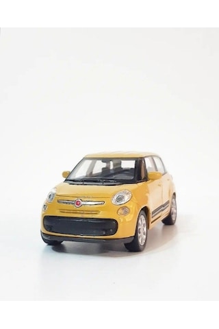 Fiat 500l 1:38 Model Maket Araba Sarı/yeşil