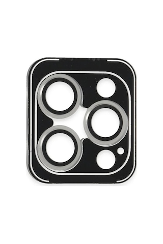Joko iPhone Uyumlu 16 Pro Max Pvd Metal Kamera Lens - Gümüş