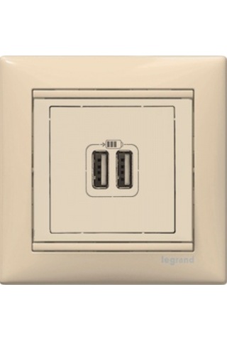 774170 Legrand Valena Serisi Usb Şarj Prizi Bej
