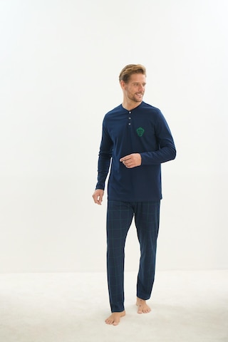 Erkek Uzun Kol Lacivert Pijama Takım C3t1n5o9 001