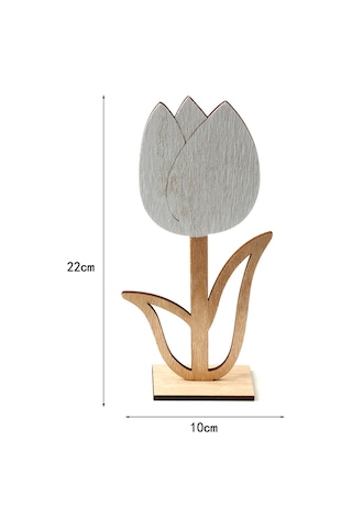 Xiyyadms Yılbaşı Ev Dekorasyonu Ahşap Açık Kesim Lale, Kuzey Avrupa Stili Festivite Atmosferi Oluşturucu Aksesuar