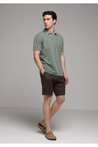 Colin's Colins Regular Fit Polo Yaka Düz Erkek Yeşil Kısa Kol Tişört Cl1080995 Q1.v1 Lkh Açık Haki