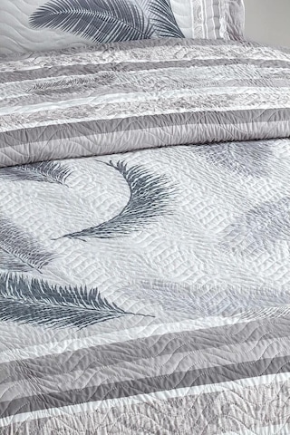 Alya Çift Kişilik Kapitone Yatak Örtüsü Renkli