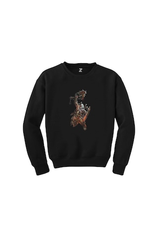 Diablo III Hellfire World of Warcraft Siyah Sweatshirt