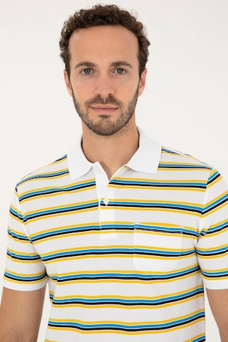U.S. Polo Assn. Erkek Regular Fit Polo Yaka Beyaz Tişört 50288320-VR013