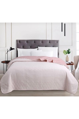 Kapreo Home Çok Amaçlı Tek Kişilik Yatak Örtüsü 160 X 220 Krem - Pudra