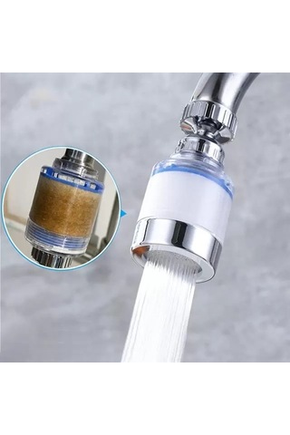 Hubrendy Sh Sunup Sn-27145 Oynar Başlıklı Kireç Önleyici 5 Filtreli Su Tasarruflu Musluk Başlığı
