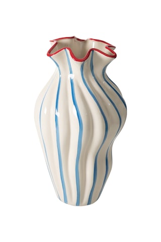 Mudo Home Blue Lıne Vazo 21x21x39cm Mavi