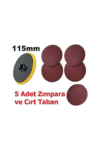 115 Cırt Taban 5 Adet Cırt Zımpara Spiral Avuç Taşlamada Kullanılır