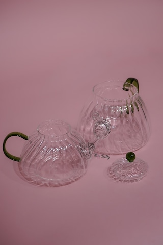 Cam Çaydanlık Yeşil Yeşil