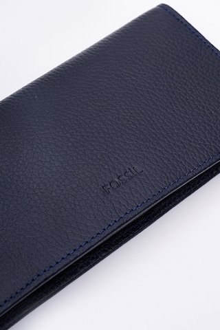 Fossil Hakiki Gerçek Deri Erkek Telefon Bölmeli Cüzdan Lacivert 8114 Lacivert