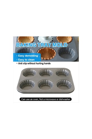 Gatherco Çiçek Dantel Karbon Çelik Fırın Kalıbı Meyveli Yumurta Tartı Mini Kek Bisküvi Kalıbı Kurabiye Turta Kendin Yap Kalıbı