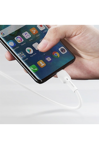 Recci Rtc-n26l Usb-a To Lightning Hızlı Şarj Özellikli Data Ve Şarj Kablosu 1m Beyaz