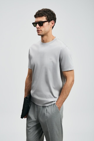 Lufian Erkek Roland Basic T-shirt 112020058 Gri Gri