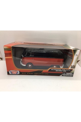 Motormax Volkswagen Type 2 Delivery Van 1/24 Kır-siyah Model Araç