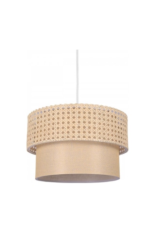 Rattan Serisi Örme Tasarım Sarkıt Hasır İç Kısım Salon Avize Yatak Odası Sarkıt