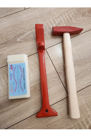 Laminant Parke Pro Usta Seti Orta Döşeme Çakma Takozu 2cm 15cm Çektirme Demiri 3cm 32cm 500gr Çekiç