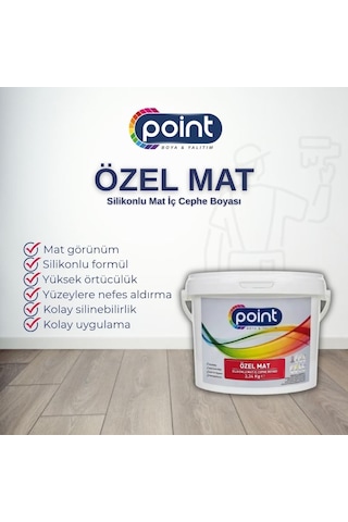 Özel Mat - Silikonlu Mat İç Cephe Boyası Bw000 Beyaz, 3,34 Kg 0.2 KG