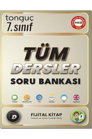 Tonguç Akademi 7. Sınıf Tüm Dersler Soru Bankası Tonguç Akademi 7. Sınıf Tüm Dersler Soru Bankası