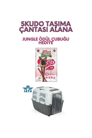 Skudo 3 Lata Tekerleksiz Taşıma Kafesi Jungle Hediyeli.