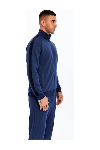 AR-MA Arma Erkek Slim Fit Reglan Kollu Fleto Cepli Tam Fermuar Dik Yaka Interlok Sweatshirt K30324989602 İndigo-i1
